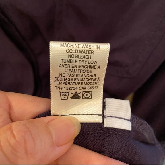 CLOTH & STONE Dark Navy Button Fringe Hem Long Sleeve Top Size Medium - Picture 8 of 8